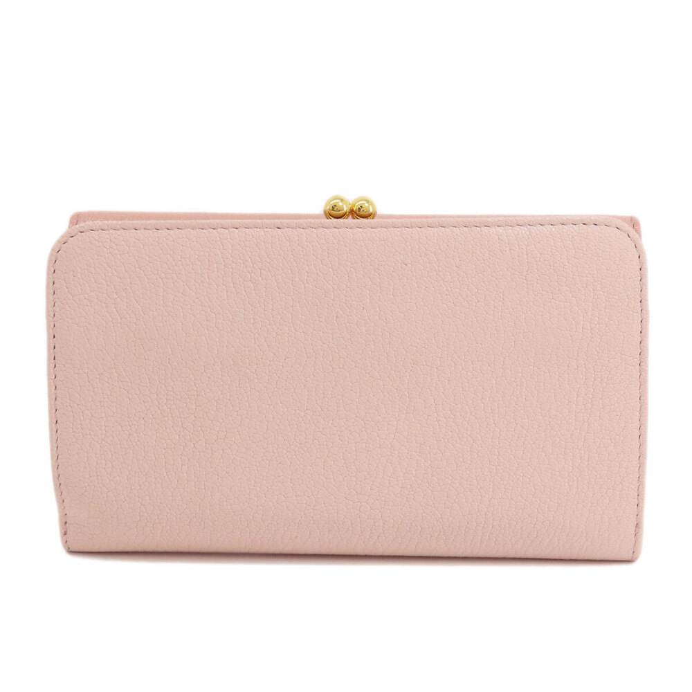 Miu Miu rion motif leather bi Wallet fold Black